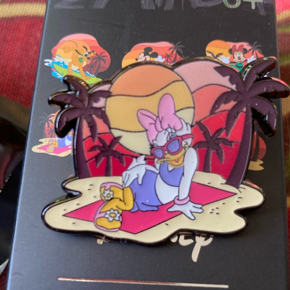 Disney Loungefly Daisy Duck Sunset Beach Pin